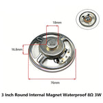 3 Inch 4Ω 8Ω 16Ohm 1W 2W 3W 5W 10W 20W Full-range Speaker Loudspeaker Waterproof