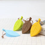3pcs Silica gel Leaf Leaves Door Stop, Wedges, Stopper, Block, Jammer, Wedge