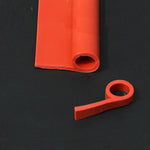 Silicone Rubber P Profile Sealing Strip Red P-Type High Temp Oven Steam Seals