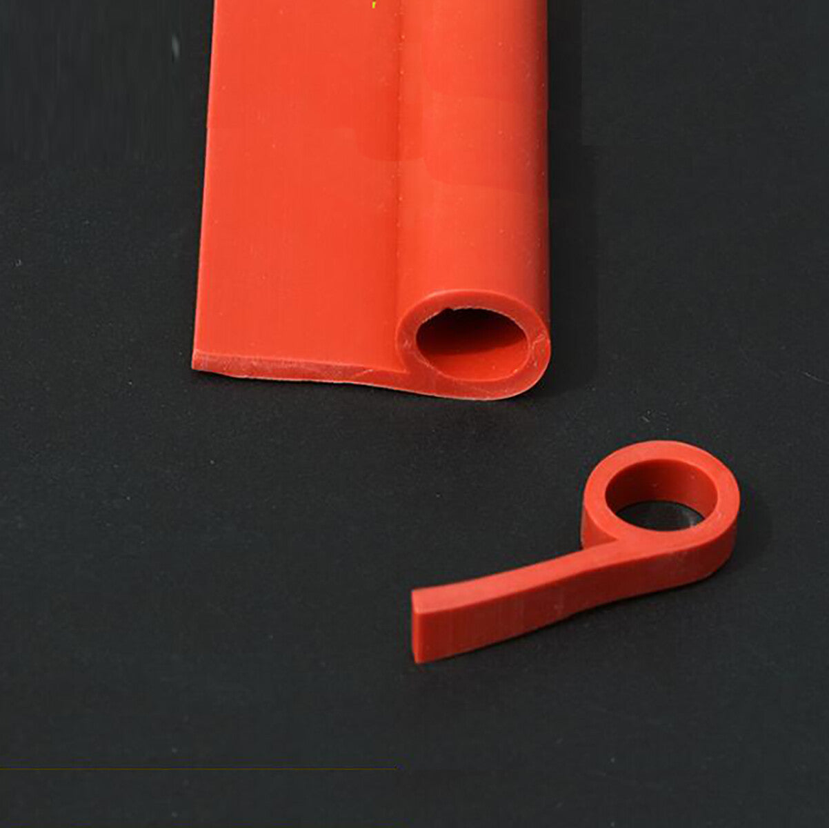 Silicone Rubber P Profile Sealing Strip Red P-Type High Temp Oven Steam Seals