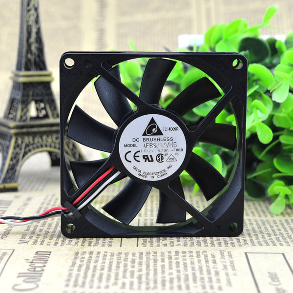 2pcs Delta 8015 AFB0812VHB 80X80X15mm 12v 0.30a cpu computer case cooling fan