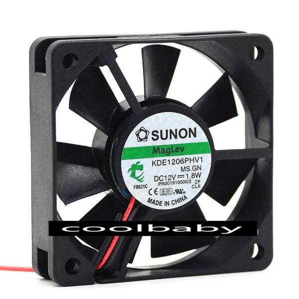Sunon KDE1206PHV1 fan12V 1.8W 60*60*15mm 3pin