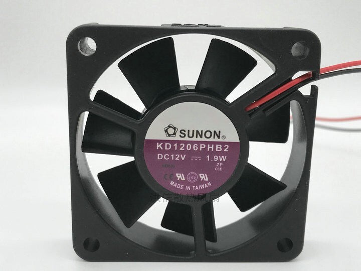 Sunon 6015 KD1206PHB2 DC12V 1.9W 60*15mm 60mm cooling fan