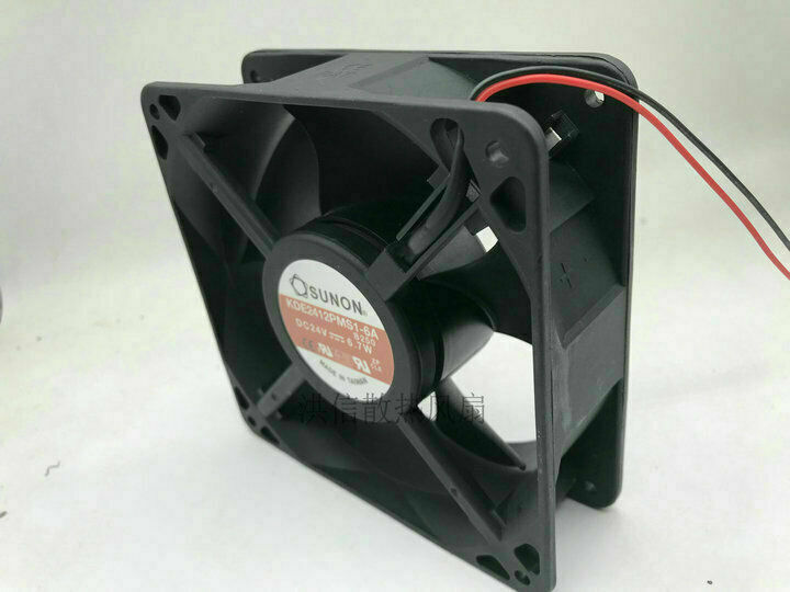 1pc Fan KDE2412PMS1-6A DC 24V 6.7W 120*120*38 MM 2 WIre