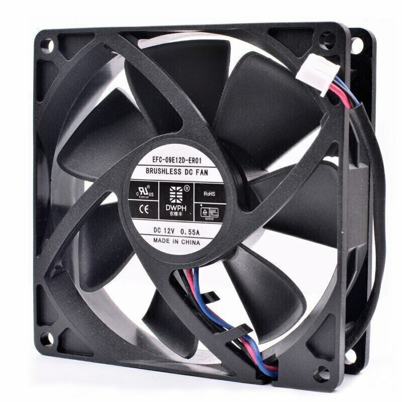 DWPH 9025 9CM EFC-09E12D-ER01 12V 0.55A 3-wire Inverter Fan