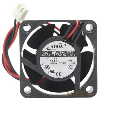 1pcs ADDA AD0412MB-C50 DC 12V 0.08A 2Pin 40x40x20mm Silent Case Cooling Fan