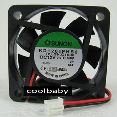 SUNON KD1205PHB2 12V 0.9W fan 50*50*15mm 2pin