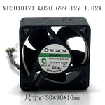 SUNON MF30101V1-Q020-G99 30X30X10 3CM DC 12V 1.02W Projector Cooling Fan