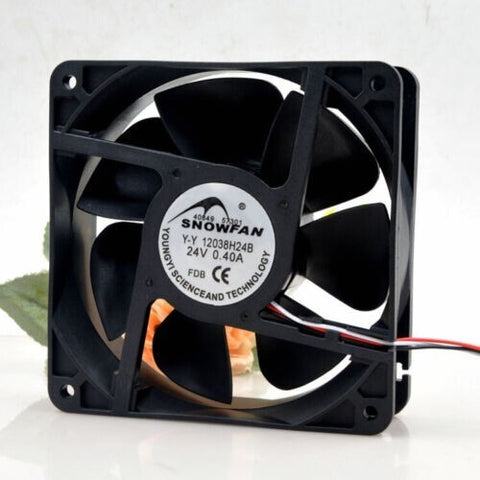 SNOWFAN Y-Y12038H24B 24V 0.25A 12038 12CM Cooling Fan