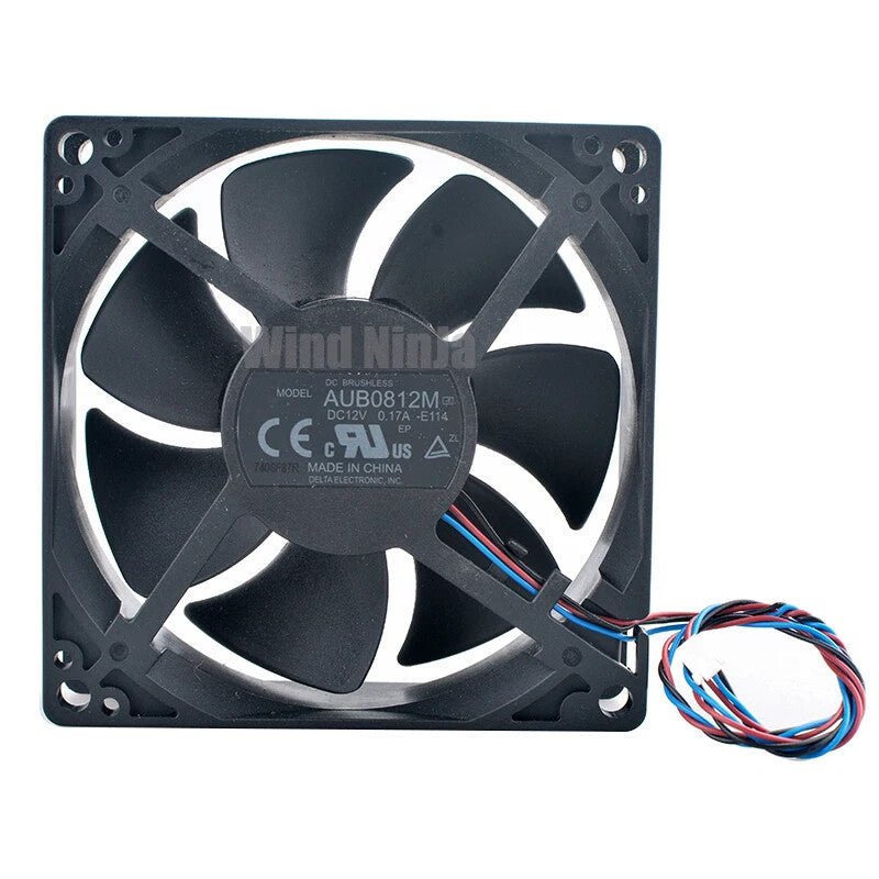 AUB0812M 8cm 80mm fan 80x80x25mm DC12V 0.17A 3pin Axial flow fan cooling fan