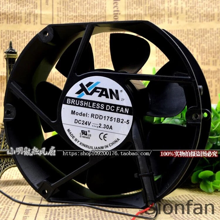 For XFAN Xinrui RDD1751B2-5 17251 24V 2.3A 17CM Axial Cooling Fan