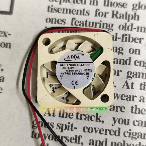 ADDA AD01703HX04AB00 miniature cooling fan 3.3V 0.10A 17*17*04MM