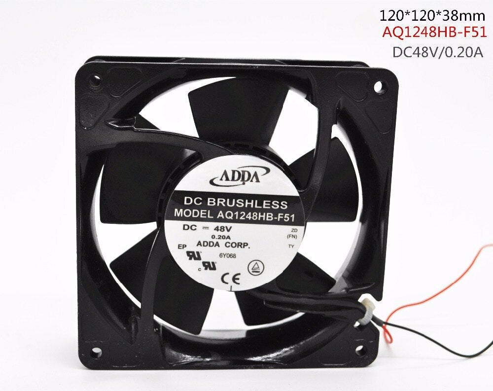 ADDA 12038 AQ1248HB-F51 12CM 48V 0.2A 2-lines cooling fan