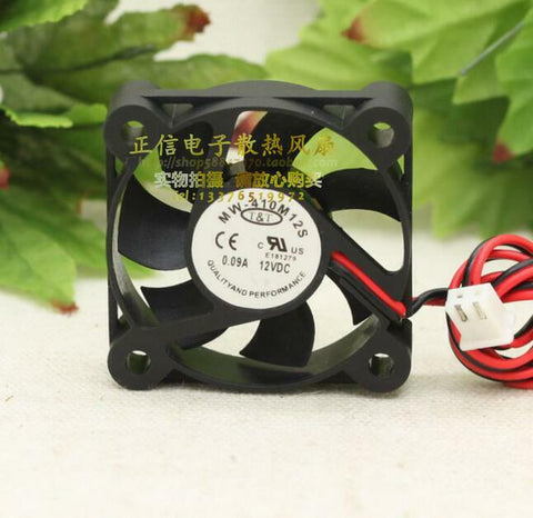 T&T MW-410M12S E181279 12V 0.09A 4010 4CM 2 line cooling fan