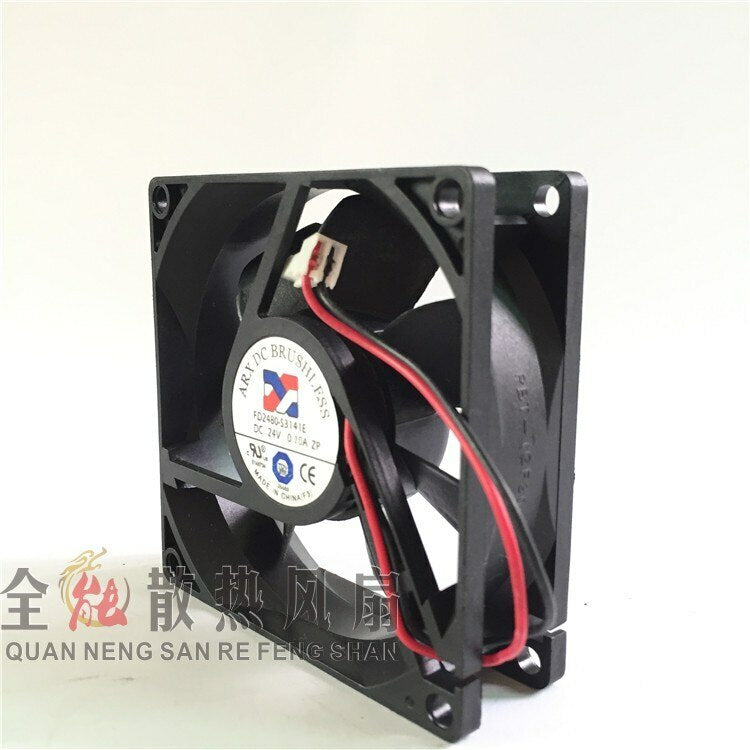 ARX BRUSHLESS FD2480-S3141E 24V 0.10A 8025 80*80*25mm silent cooling fan 8CM