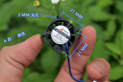 4PCS 2507 25X25X7mm 2Pin DC Brushless Cooling Fan Cooler 2.5cm DC 5V