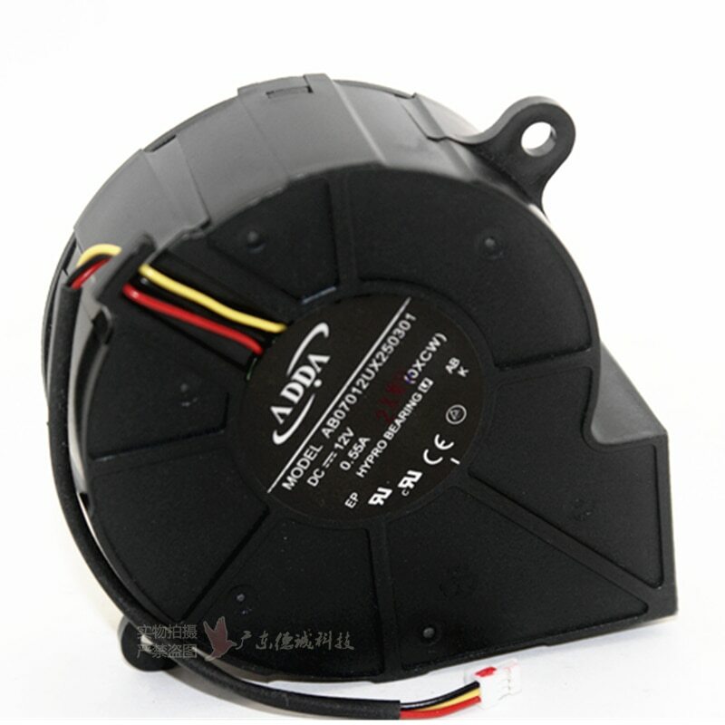 New ADDA AB07012UX250301 DC 12V 0.55A projector blower cooling fan
