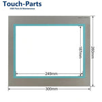 For 6AV6 644-0AA01-2AX0 Screen + Overlay Front Case Cover 6AV6644-0AA01-2AX0