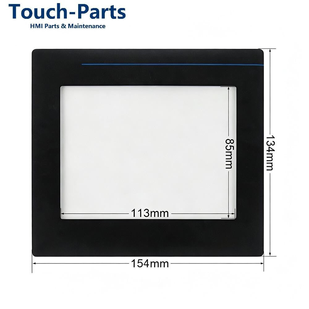 For 2711-T6C20L1 with Front Overlay Touch Screen Glass Panel 2711-T6C12L1