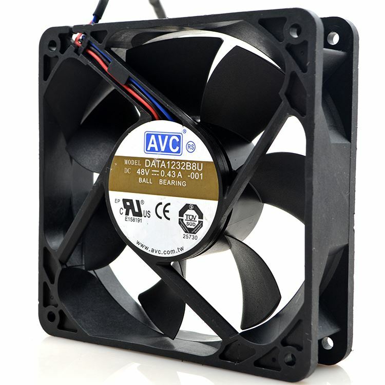 AVC DATA1232B8U DC 48V 0.43A 12CM 12032 3 wires computer inverter cooling fan