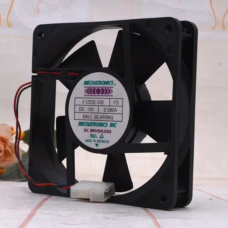 1pcs MECHATRONICS E1225E12B FS DC12V 0.58A 12cm 12025 Cooling Fan