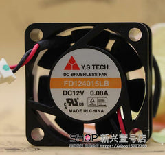 Y.S.TECH FD124015LB 4015 12V 4CM 0.08A 40*40*15mm two wire cooling fan