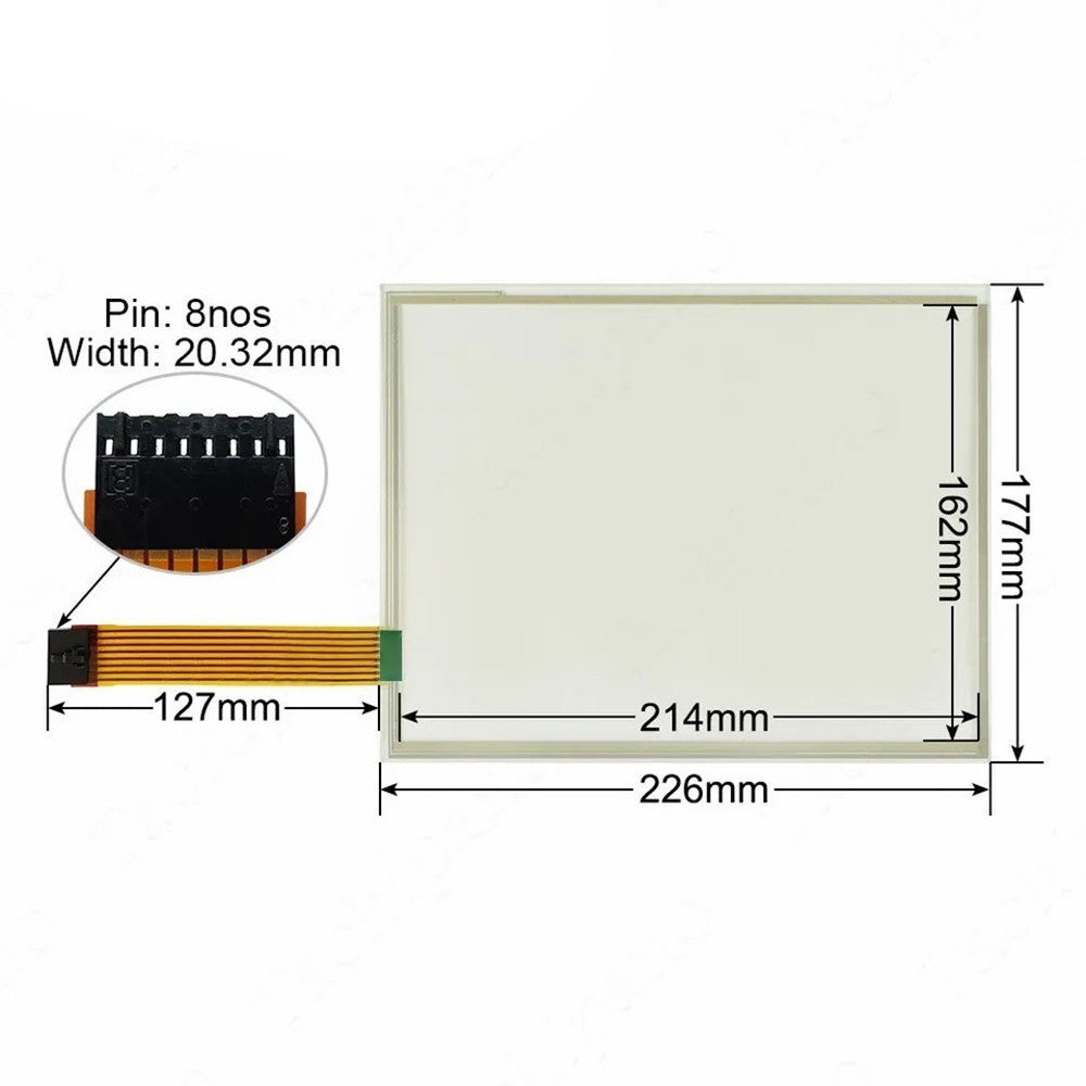 PH41180581 Rev.A LB08080085-01 Touch Screen Panel Glass
