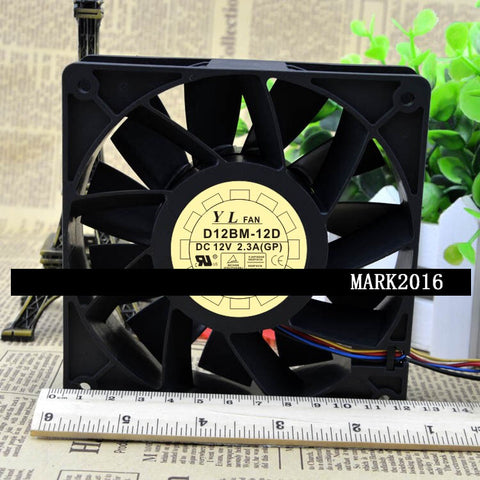 YALN D12BM-12 12038 2.3A 12CM 120*120*38MM 4 wire power supply cooling fan
