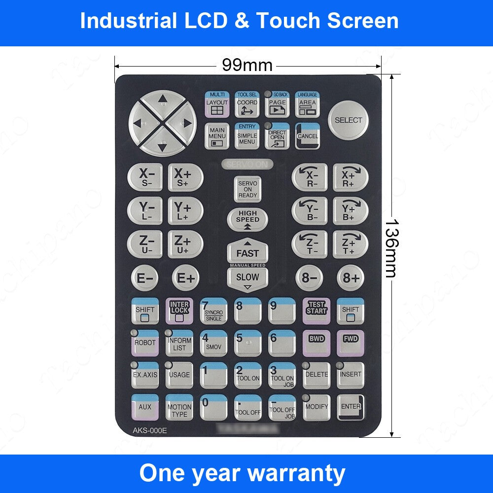 AKS-000E Membrane for AKS-000E Yaskawa Electric Keypad Film Overlay