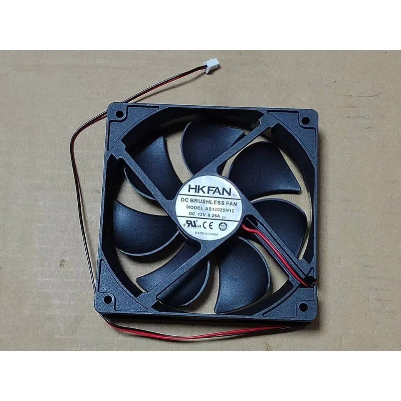 1 PCS HK FAN Fan AS12025H12 DC12V 0.25A 12025 12CM 2-wire cooling fan