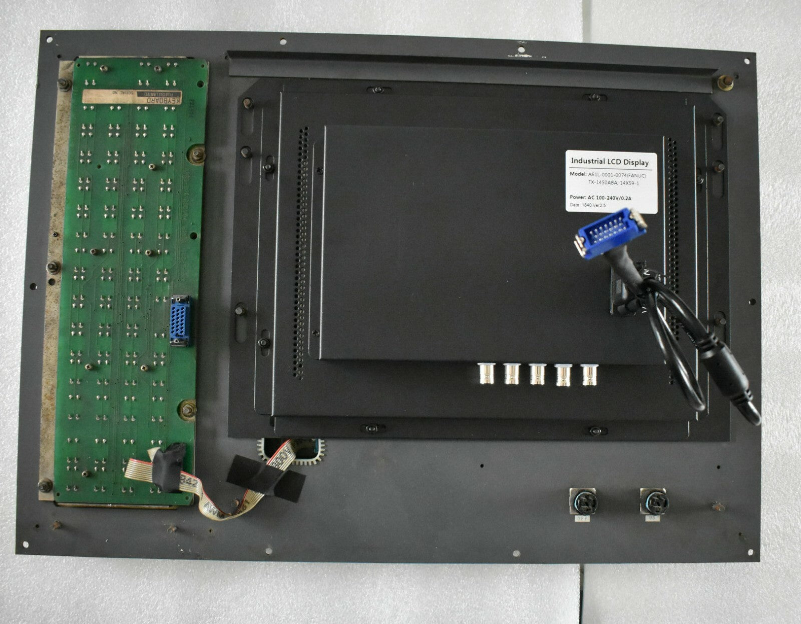 PLUG AND PLAY DIRECT LCD MONITOR FOR FANUC A61L-0001-0074 TX-1450AB