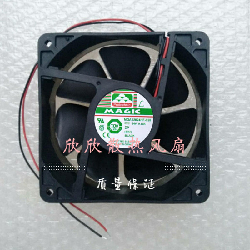 MAGIC MGA12024HF-025 24V 0.30A 12CM 12038 2PIN cooling fan