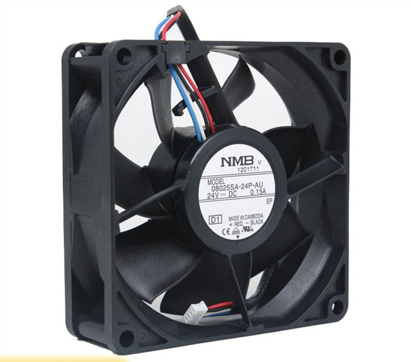 NMB 08025SA-24P-AU 8025 24V 0.15A 4PIN Silent Cooling Fan