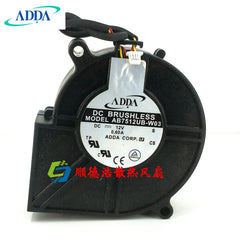 New ADDA AB7512UB-W03 DC12V 0.60A brushless turbine blower Projector fan