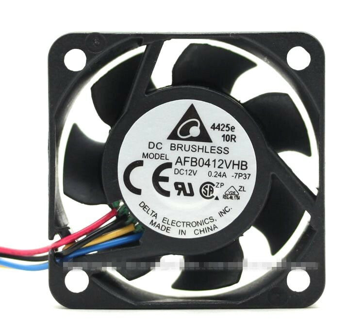 Delta AFB0412VHB Fan 12V 0.24A 4Pin 40x40x15mm High Speed Ball Bearing Case Fan