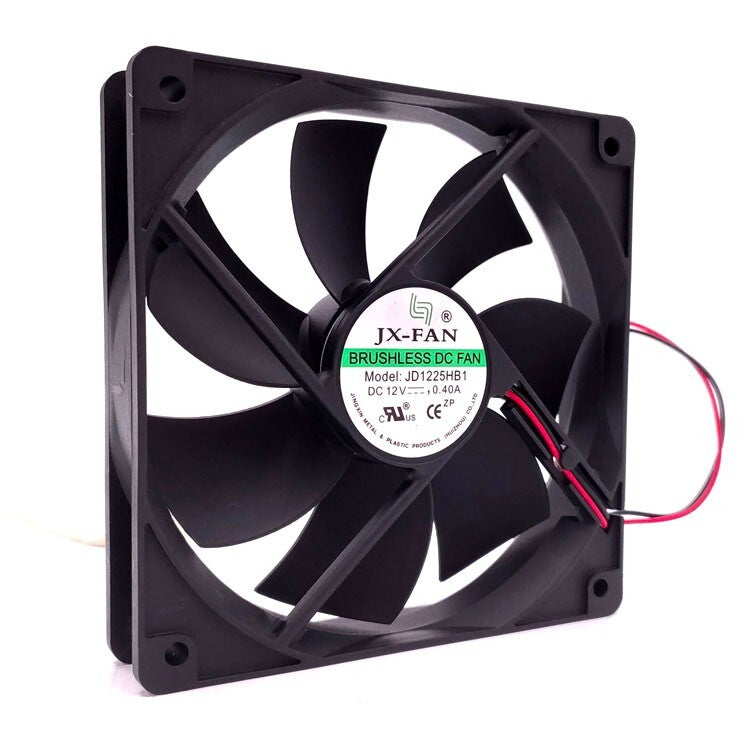 JX-FAN Fan JD1225HB1 DC 12V 0.40A 12025 12CM 2 pin inverter Cooling fan
