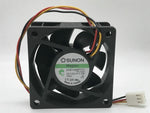 SUNON 6025 KDE1206PTV1 DC12V 1.7W 60mm 3-wire silent fan Free Shipping