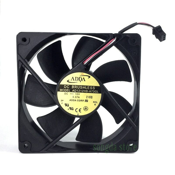 ADDA AD1212HB-A73GL 120*120*25MM 12cm 12V 0.37A computer case cooling fan