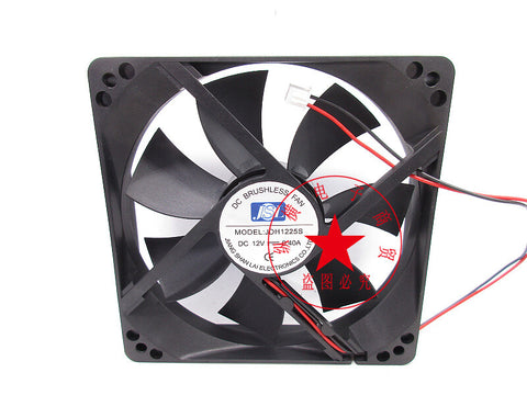 JSL JDH1225S DC 12V 0.40A 12CM 2-wires cooling fan