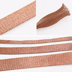 Width 2mm Shielded Copper Braided Expandable Sleeve Cable Wire Sheath Mesh Loom