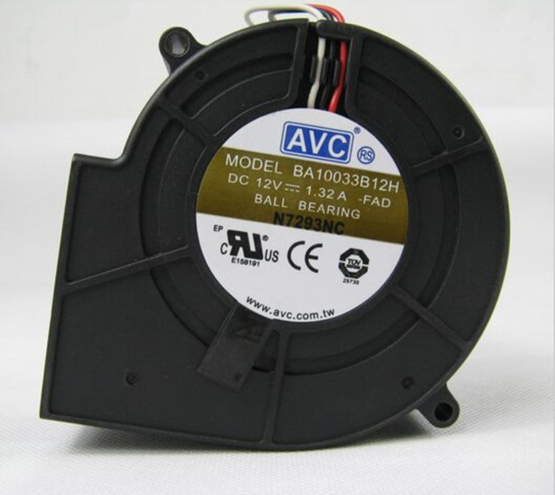 AVC BA10033B12H -FAD Server Blower Fan DC12V 1.32A Ball Bearing 3pin Cooling Fan