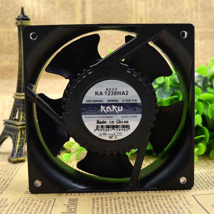 Kaku KA1238HA2 AC220V 12cm 12038 all-metal high temperature waterproof fan IP55