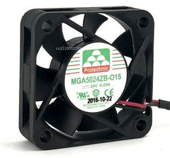 For Magic MGA5024ZB-O15 DC 24V 0.25A 50x50x15mm 2-pin Server Cooling Fan