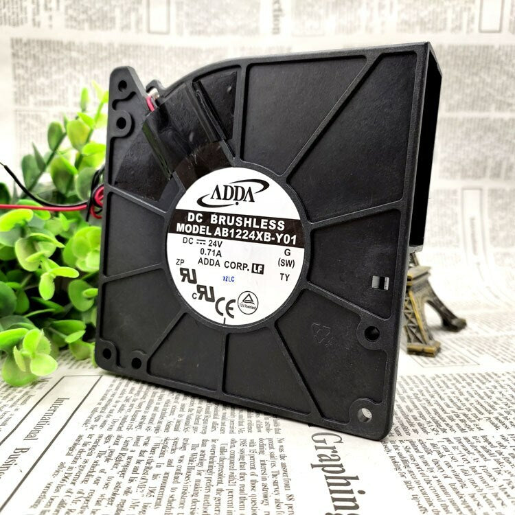 ADDA AB1224XB-Y01 0.70A 24 V 12032 LARGE AIR VOLUME TURBINE BLOWER COOLING FAN