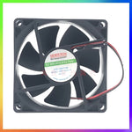 1PCS SMK-8025-12 DC12V 8025 8cm 2-wire chassis cooling fan