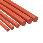 Red Solid Silicone Rubber Sealing Strip Round O Ring Cord Seal Gasket Dia 1-20mm