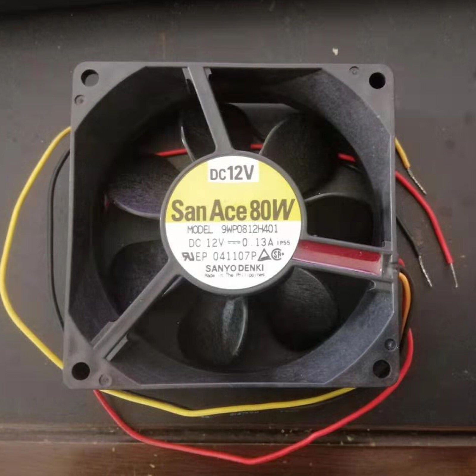 9WP0812H401 New imported Japanese IP68 waterproof fan 8025 12V cooling fan
