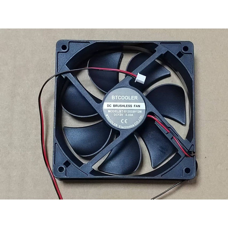 1PCS BT-D12025H12M 12025 DC12V 0.30A12CM 2-Wire Silent Cooling Fan