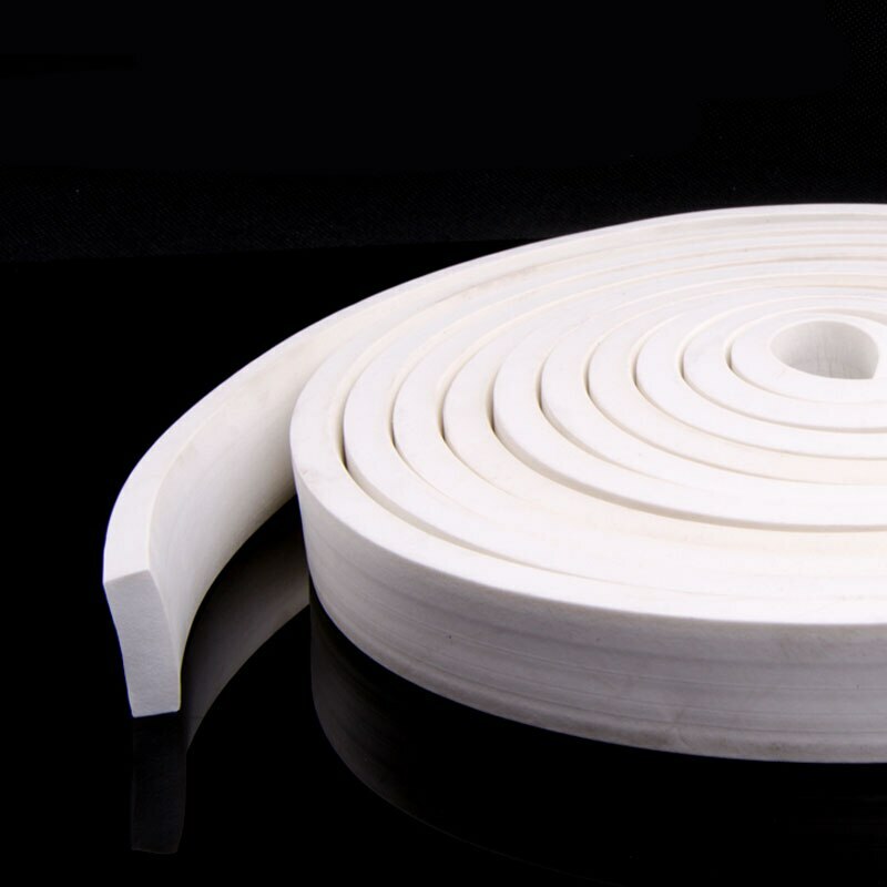 White Foam Weather Sponge Rubber Strip Seal For Doors Windows square 8 - 20mm