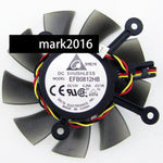 Delta EFB0812HB DC 12V 0.25A 3-line Graphics Card Heat Dissipation Cooling Fan